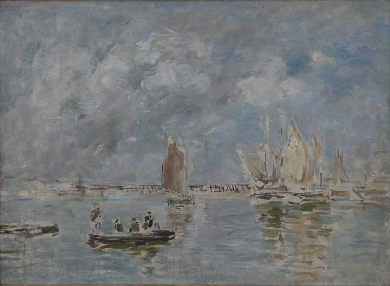 Eugene Boudin Barques et estacade